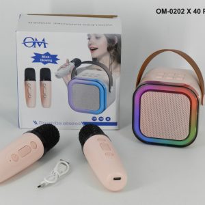 K52-2- PARLANTE REDONDO CON 2 MICROFONOS LAMBO TECH