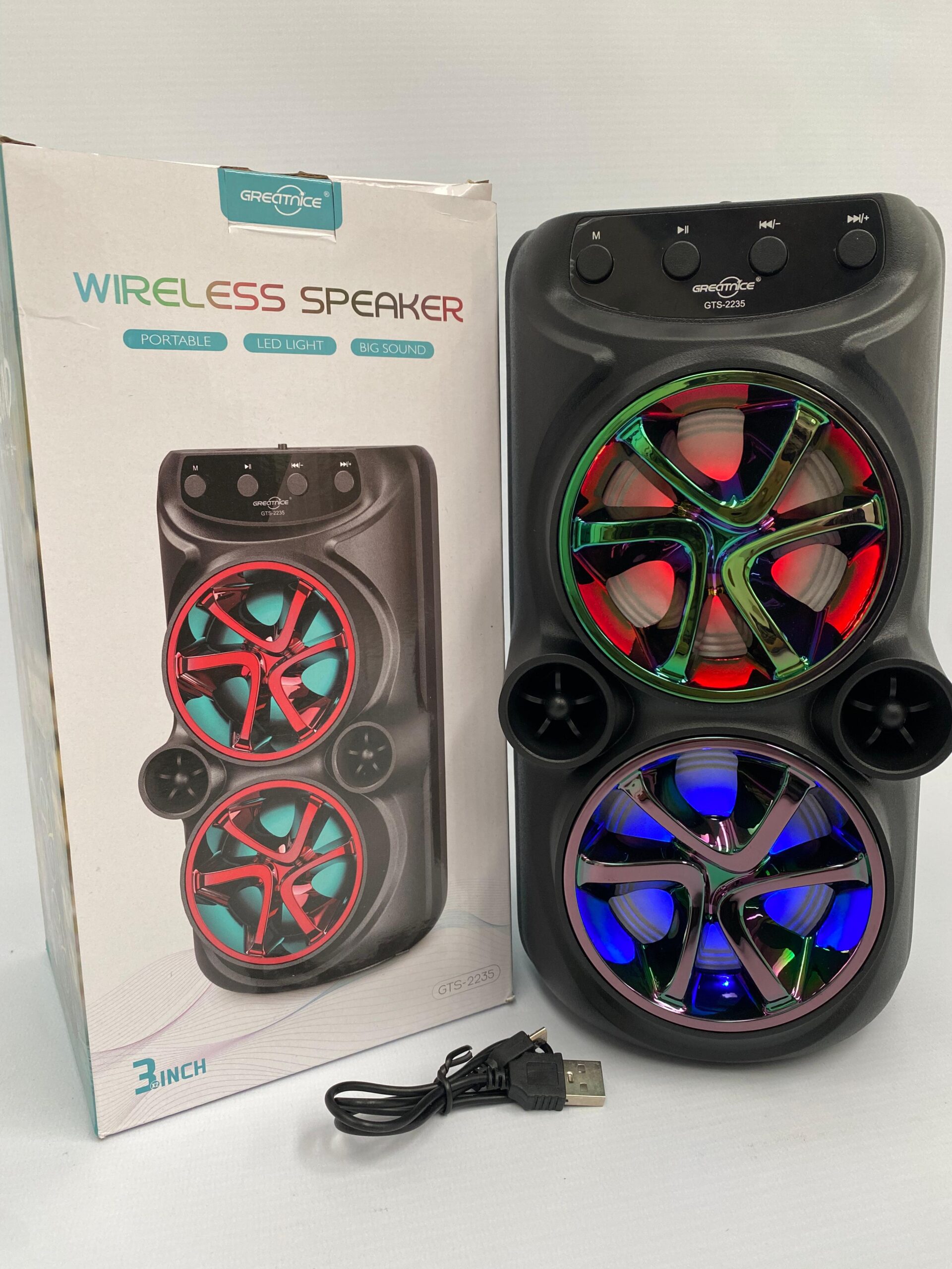 GTS2235 – PARLANTE BLUETOOTH 2X3 GTS