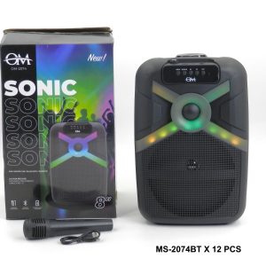 MS2074 – PARLANTE 8 PULGADAS OM (MS2074) CON 1 MICROFONO