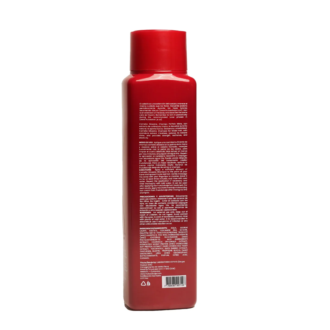 Fruto Salvaje Shampoo Camelia Silvestre – Pa pelo mixto 500ml