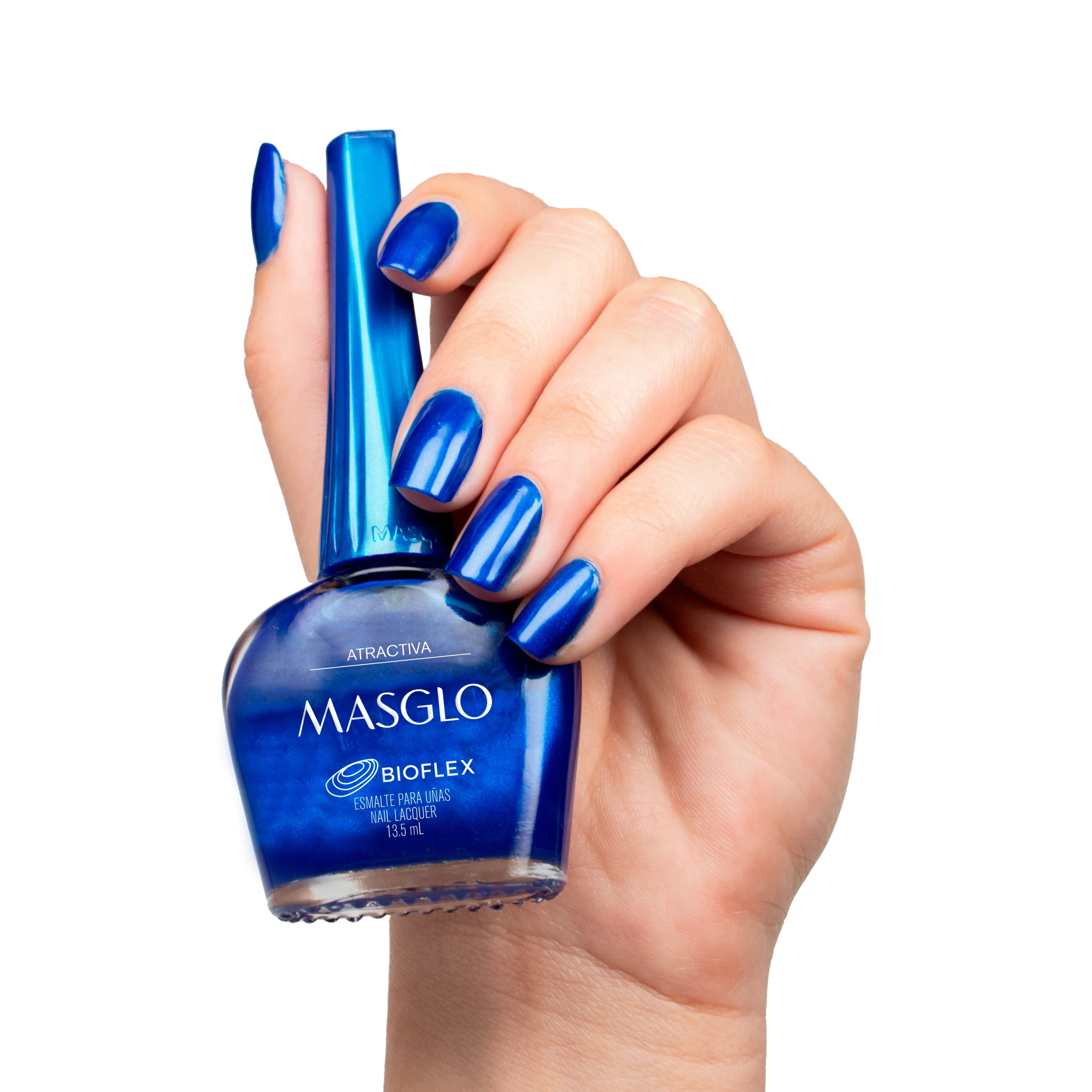 ATRACTIVA – ESMALTE TRADICIONAL PERLADO MASGLO 13,5 ML – GAMA AZUL