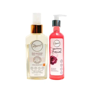 Anyeluz Oleo Antiedad facial corporal y Anyeluz Jalea Limpiadora Facial (Pack 2)