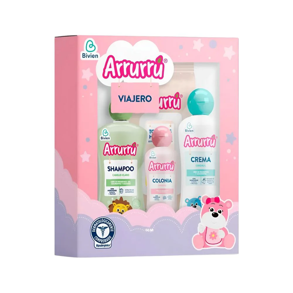 ARRURRU Kit Viajero Rosado x 4 unids