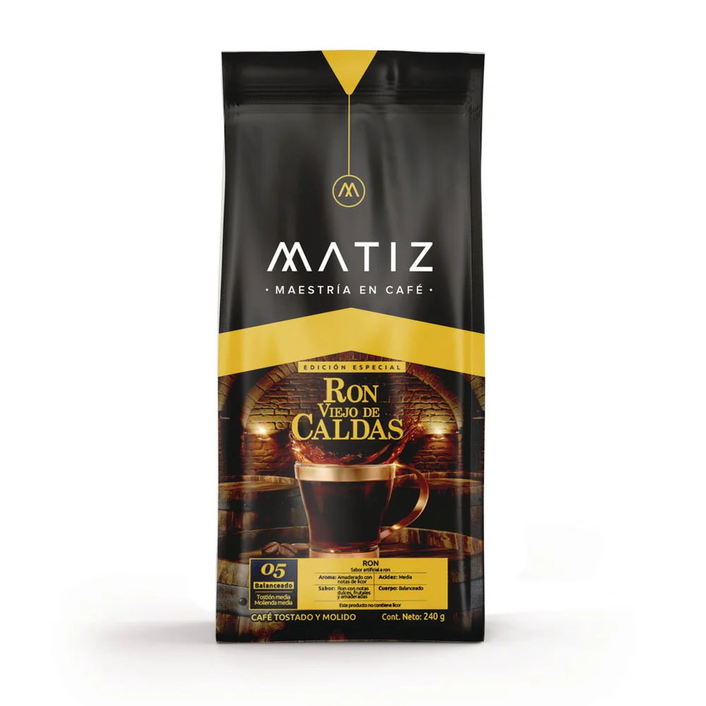 MATIZ Cafe molido edicion ron viejo de Caldas x 240 gr