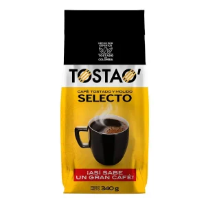 Tostao Cafe tostado y molido selecto x 340gr