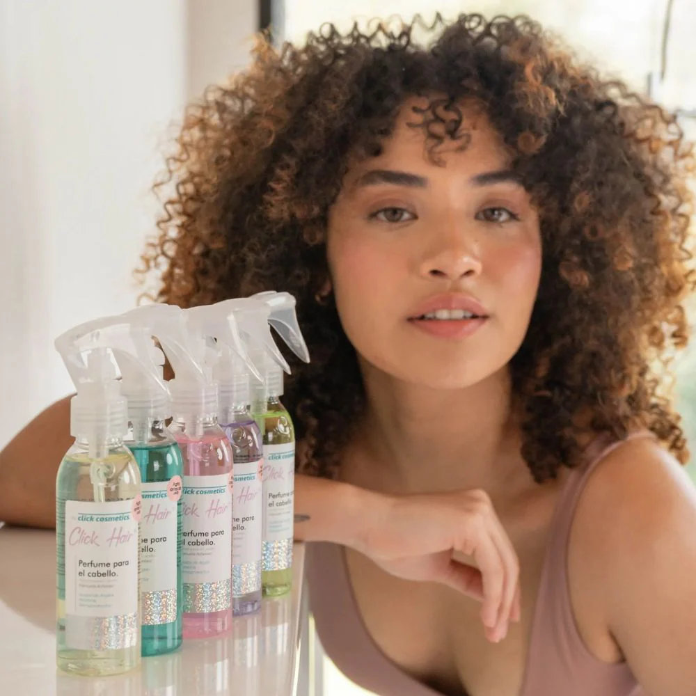 Click Hair Perfume para el cabello Transparente y Azul (2 Pack)