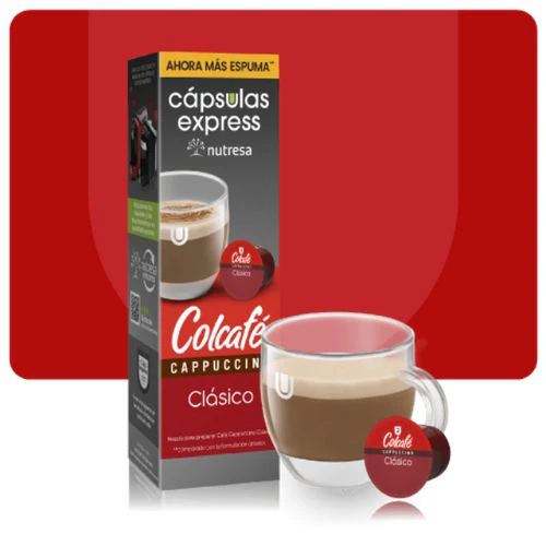 Colcafe Cappuccino Capsulas Express Clasico Cafe – 10 unid (1 pack)