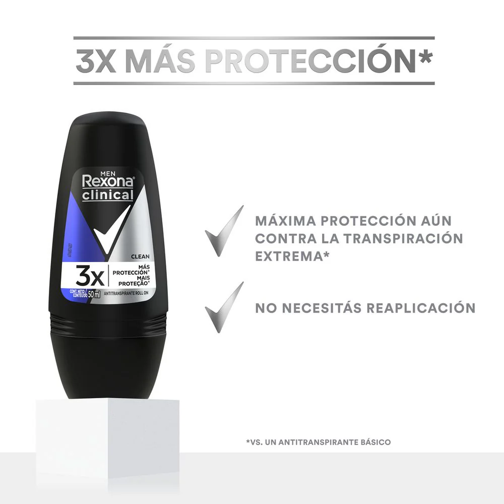 Rexona Desodorante Clinical Clean Expert Roll On 50ml