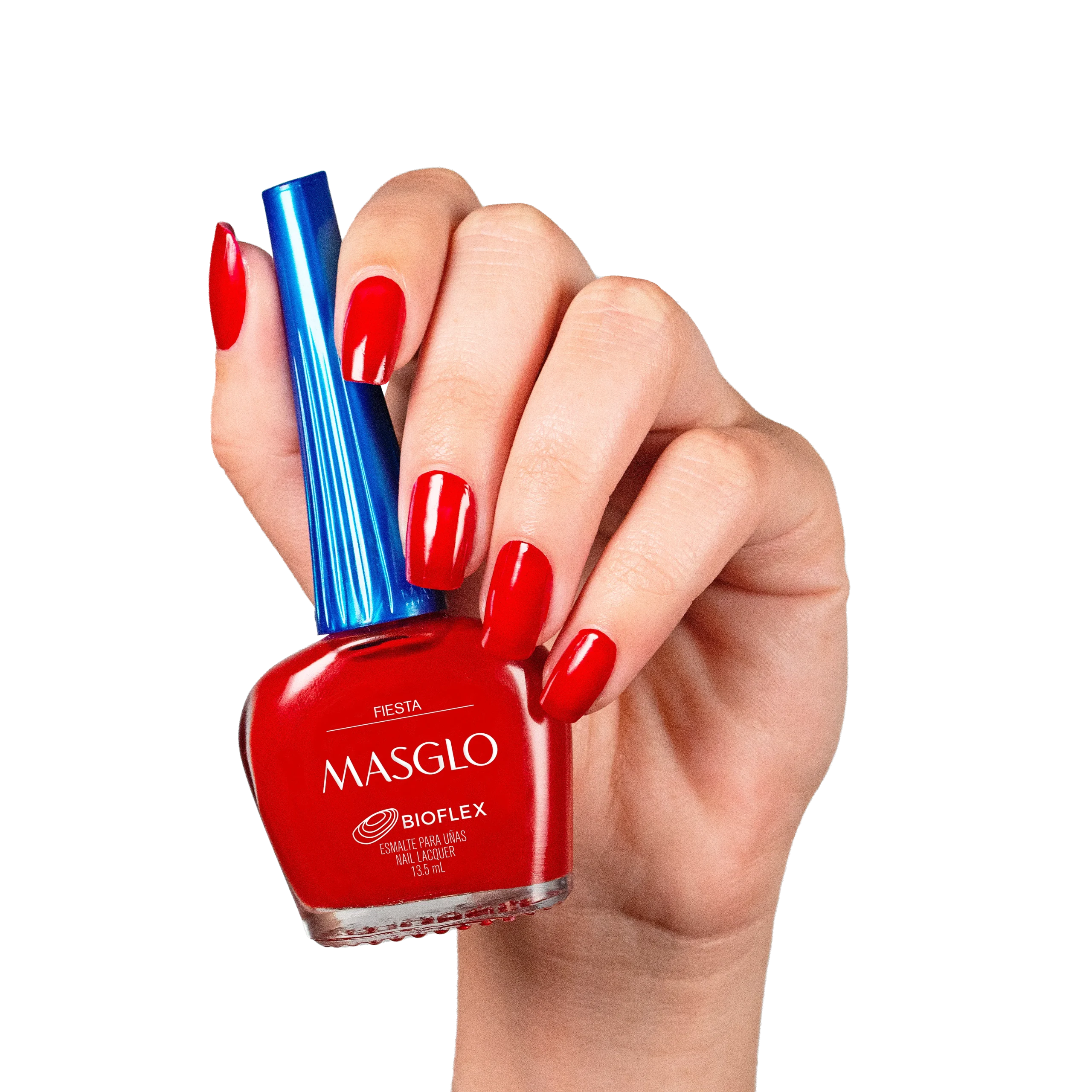 FIESTA – ESMALTE TRADICIONAL CREMOSO MASGLO 13,5 ML – GAMA ROJO