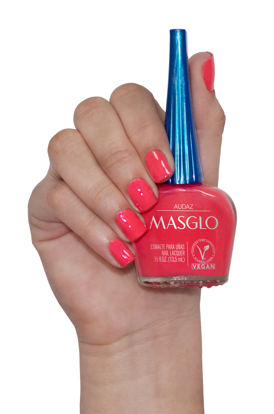 AUDAZ – ESMALTE TRADICIONAL PERLADO MASGLO 13,5 ML – GAMA ROJO