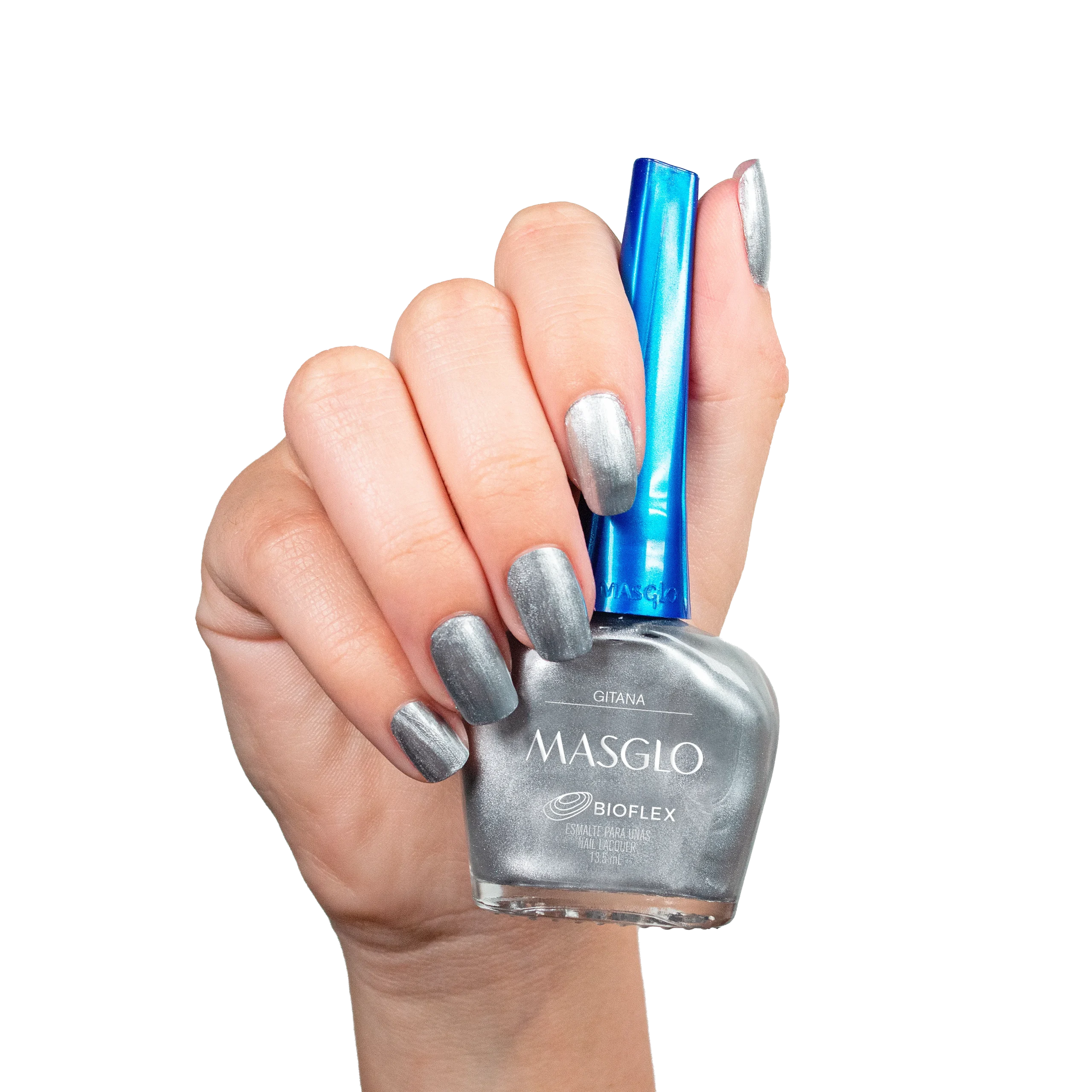 GITANA – ESMALTE TRADICIONAL METALIZADO MASGLO 13,5 ML – GAMA GRIS