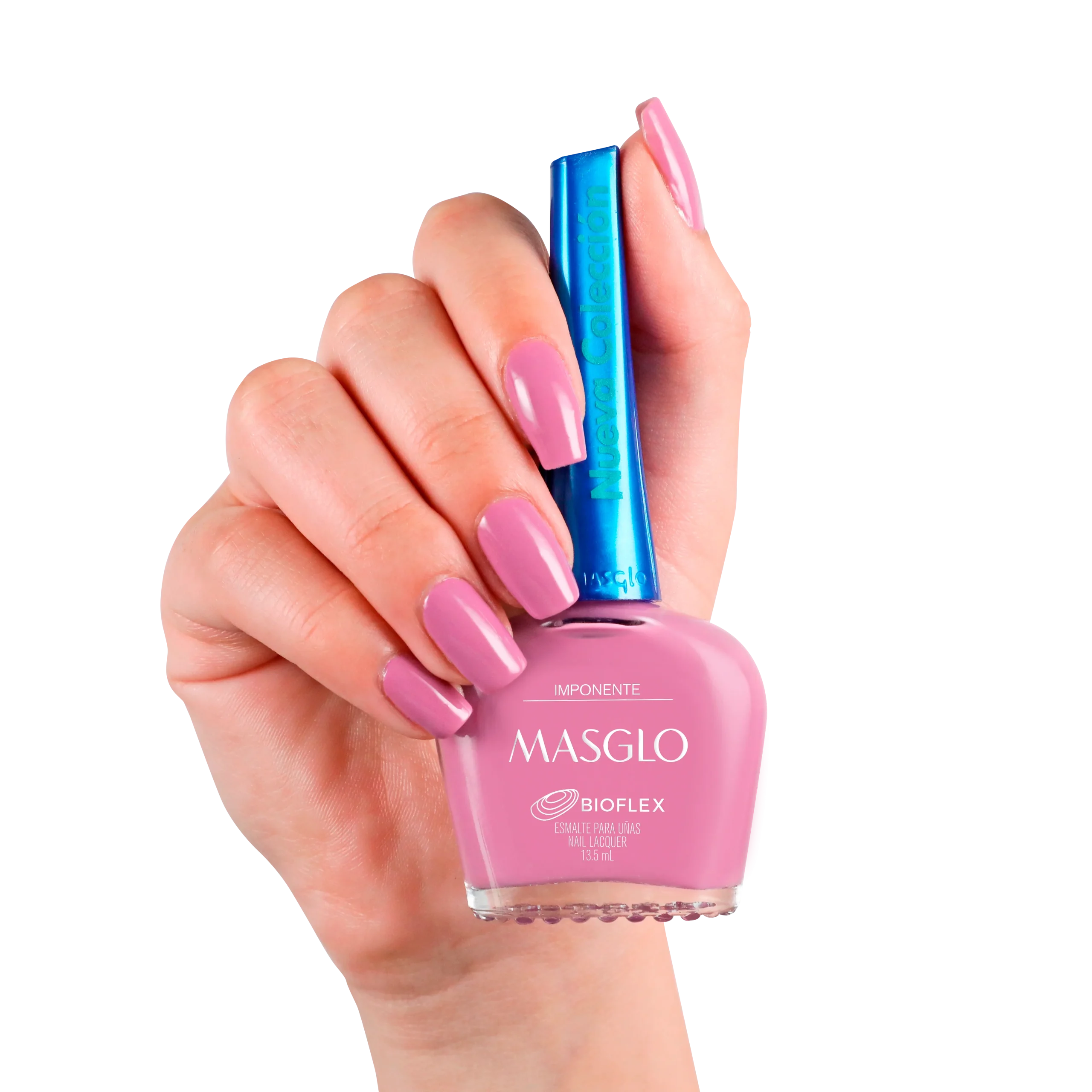 IMPONENTE – ESMALTE TRADICIONAL CREMOSO MASGLO 13,5 ML – GAMA ROSADO