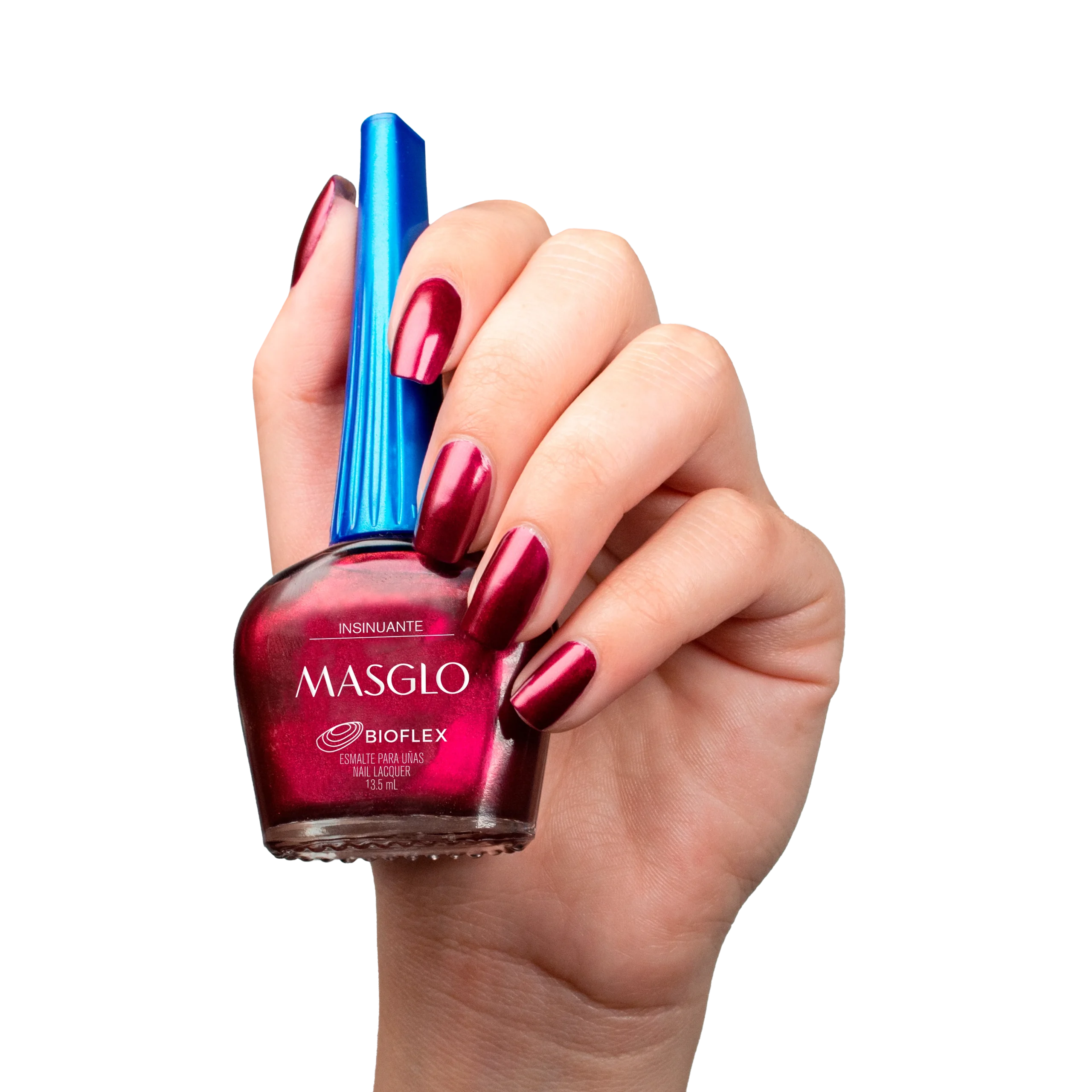 INSINUANTE – ESMALTE TRADICIONAL CREMOSO MASGLO 13,5 ML – GAMA ROJO