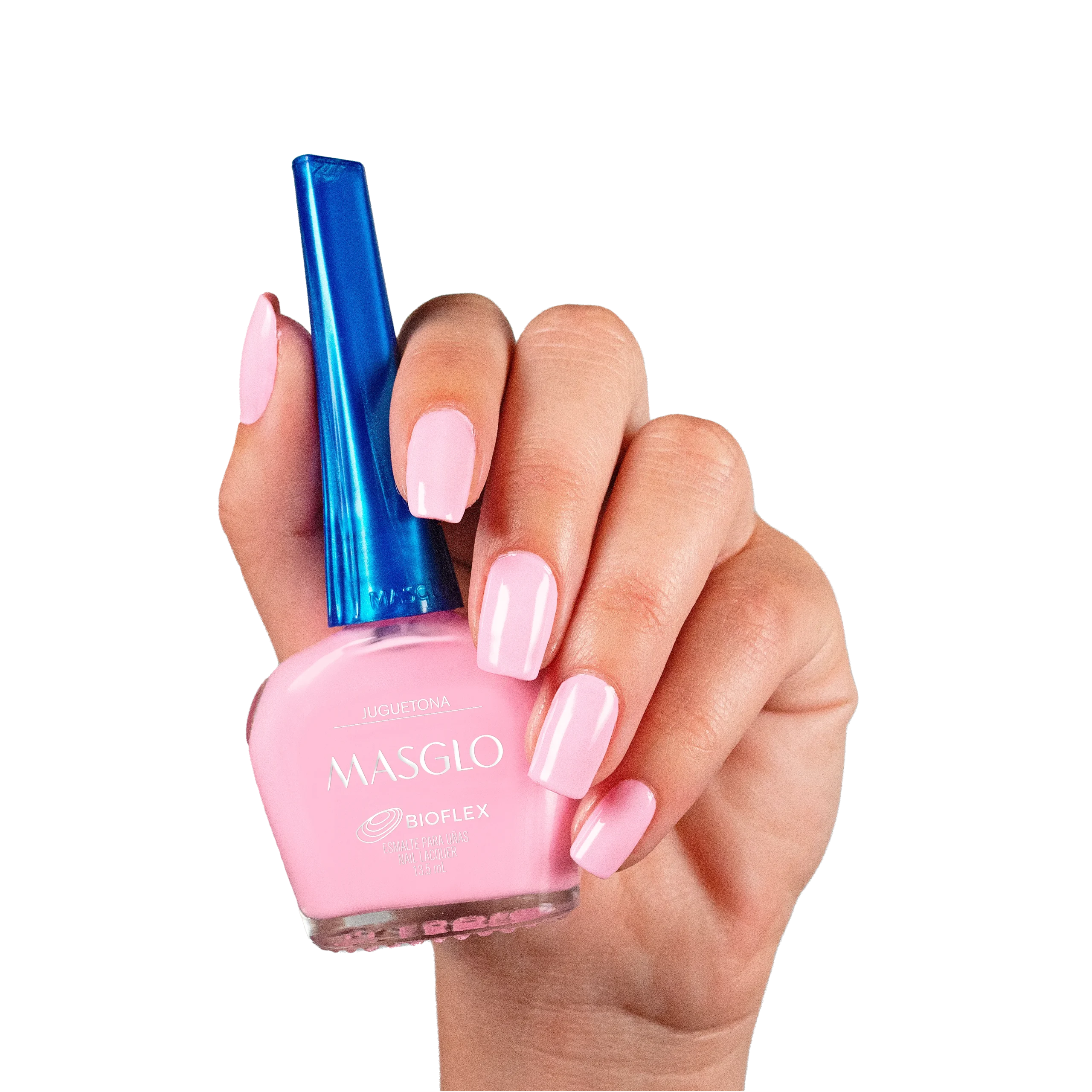 JUGUETONA – ESMALTE TRADICIONAL CREMOSO MASGLO 13,5 ML – GAMA ROSADO