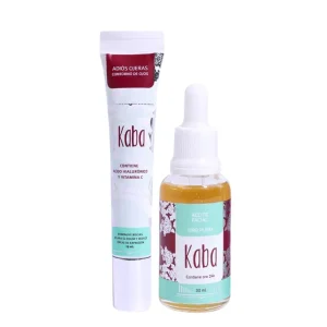 kaba aceite Facial de oro 24k y kaba contorno de ojos (2 pack)