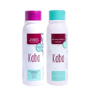 Kaba Shampoo de cebolla y Kaba Bio mascarilla capilar (2 pack)