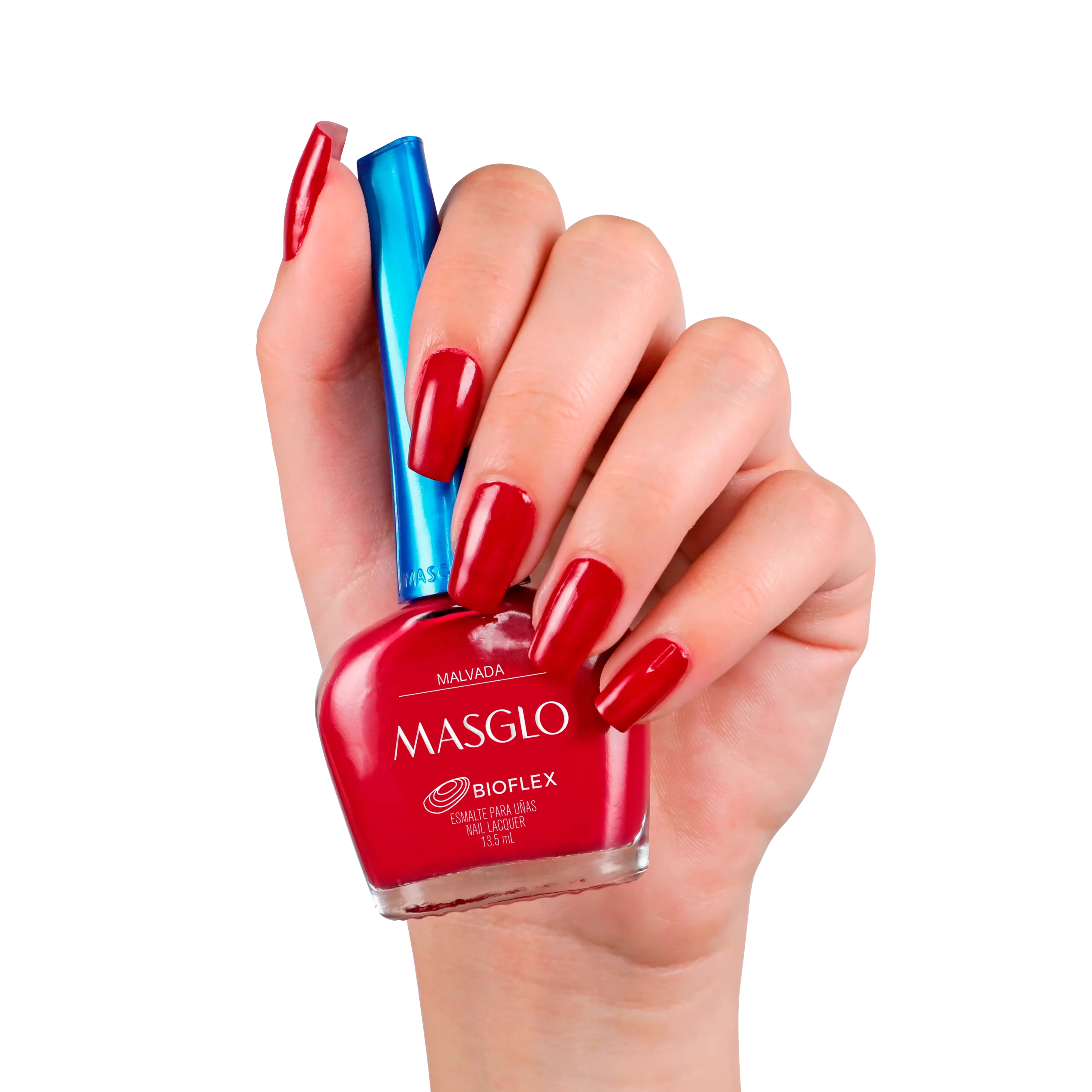 MALVADA – ESMALTE TRADICIONAL CREMOSO MASGLO 13,5 ML – GAMA ROJO