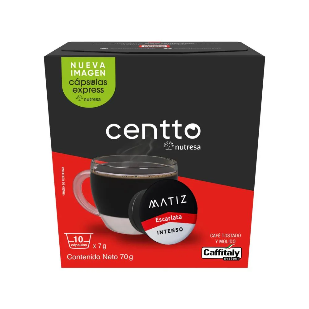 Matiz cafe escarlata intenso x10cap x7gr c/u