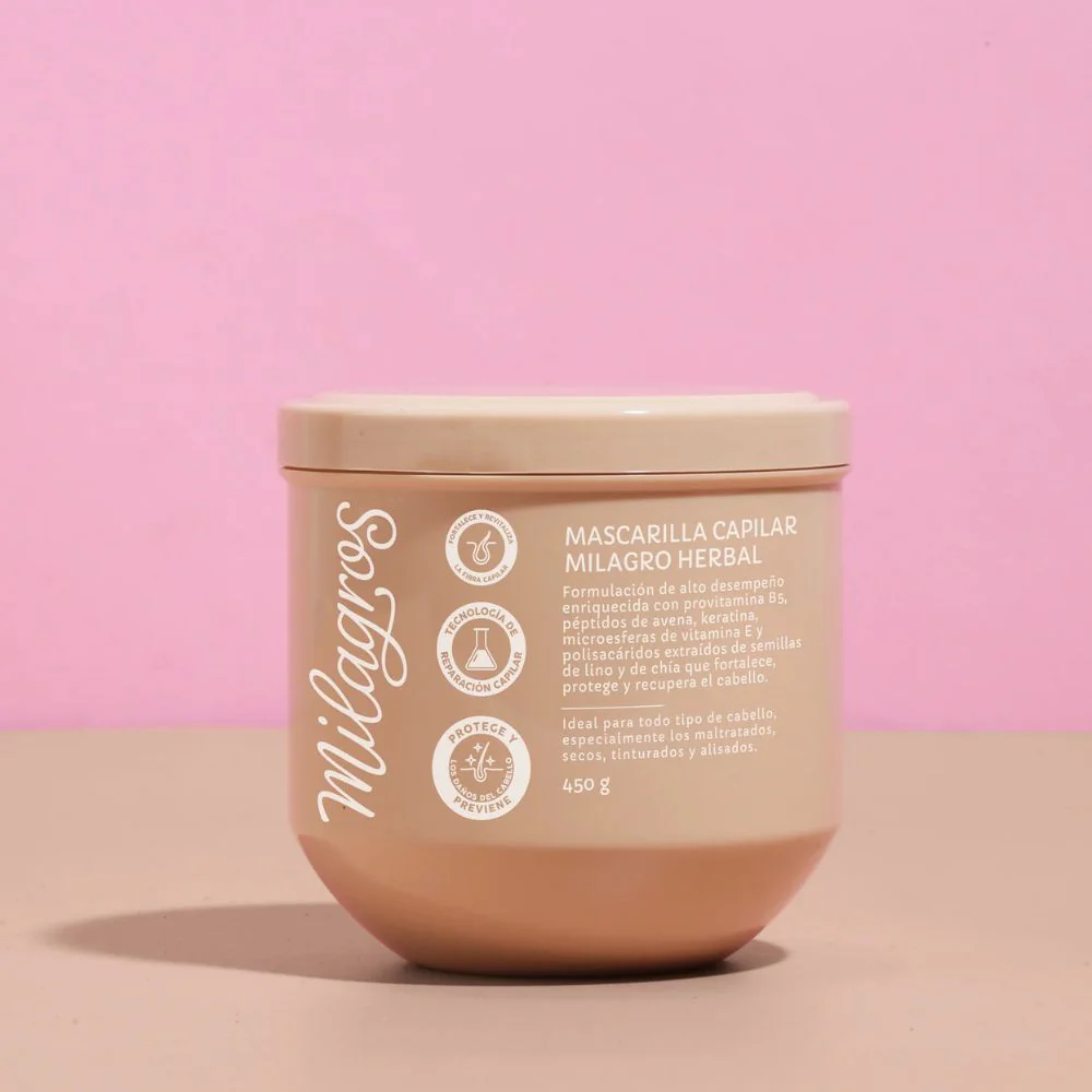 Milagros Mascarilla Capilar Milagro Herbal 450gr