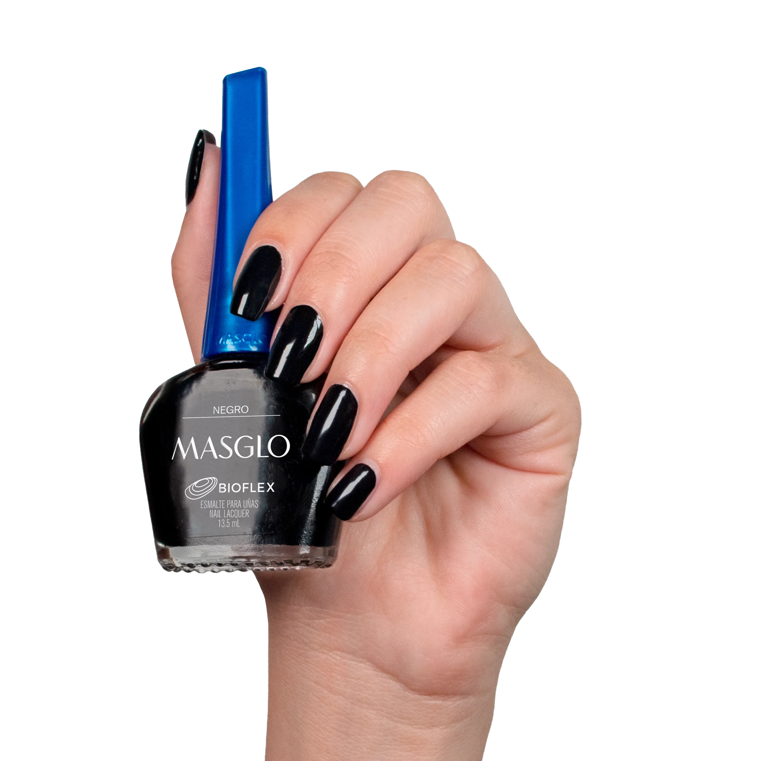 NEGRO – ESMALTE TRADICIONAL CREMOSO MASGLO 13,5 ML – GAMA NEGRO