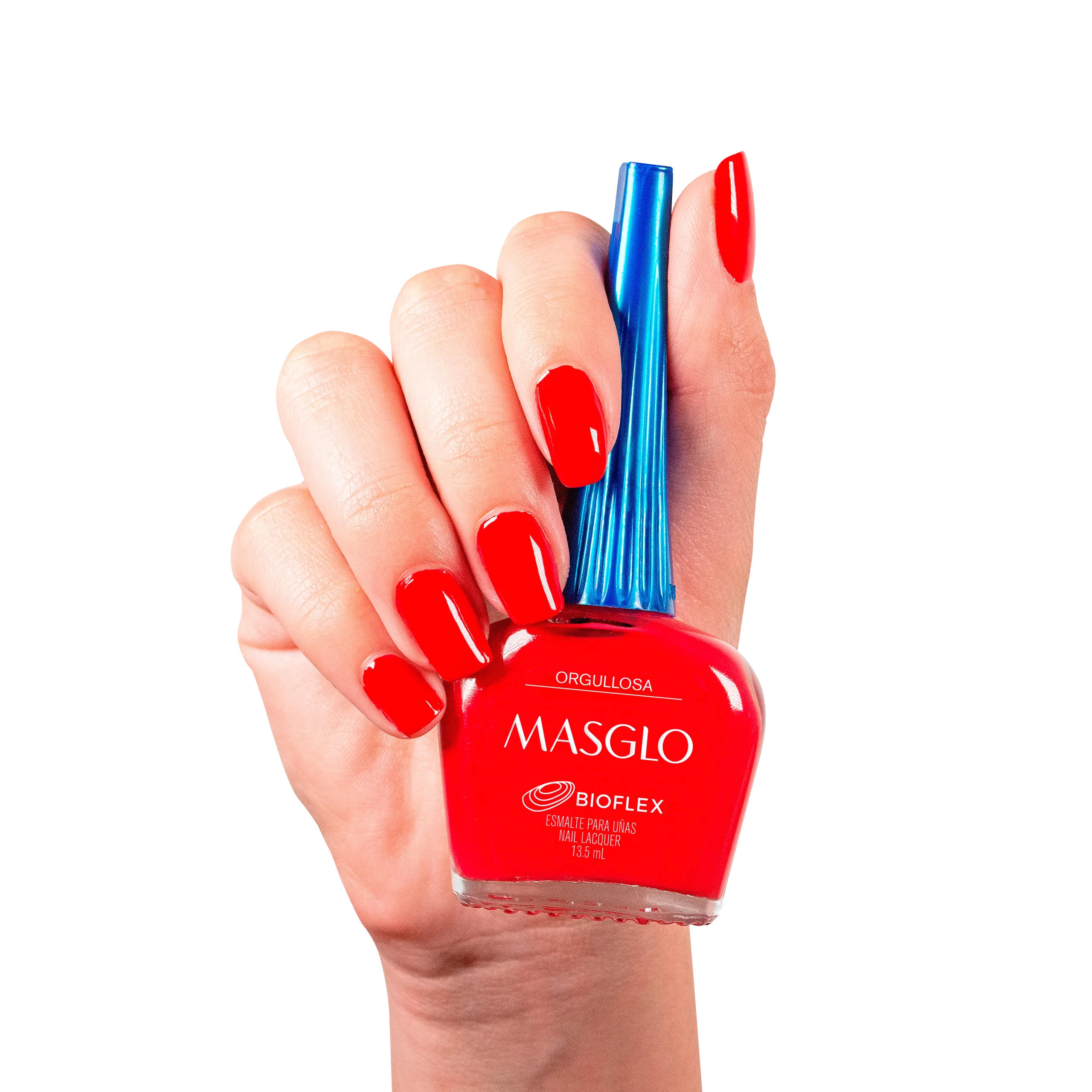 ORGULLOSA – ESMALTE TRADICIONAL CREMOSO MASGLO 13,5 ML – GAMA ROJO