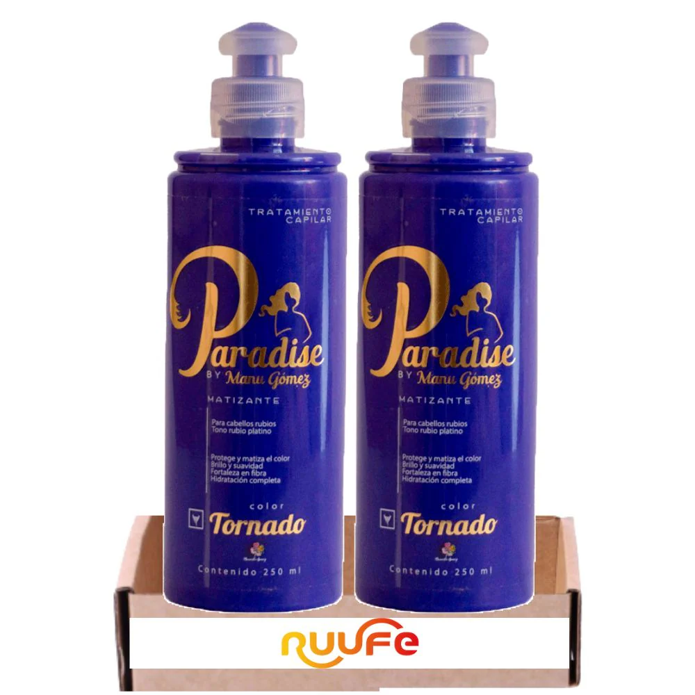 Beige perla o rubio platino Matizantes Tornado Paradise By Manuela Gomez 250gr (2 Pack)