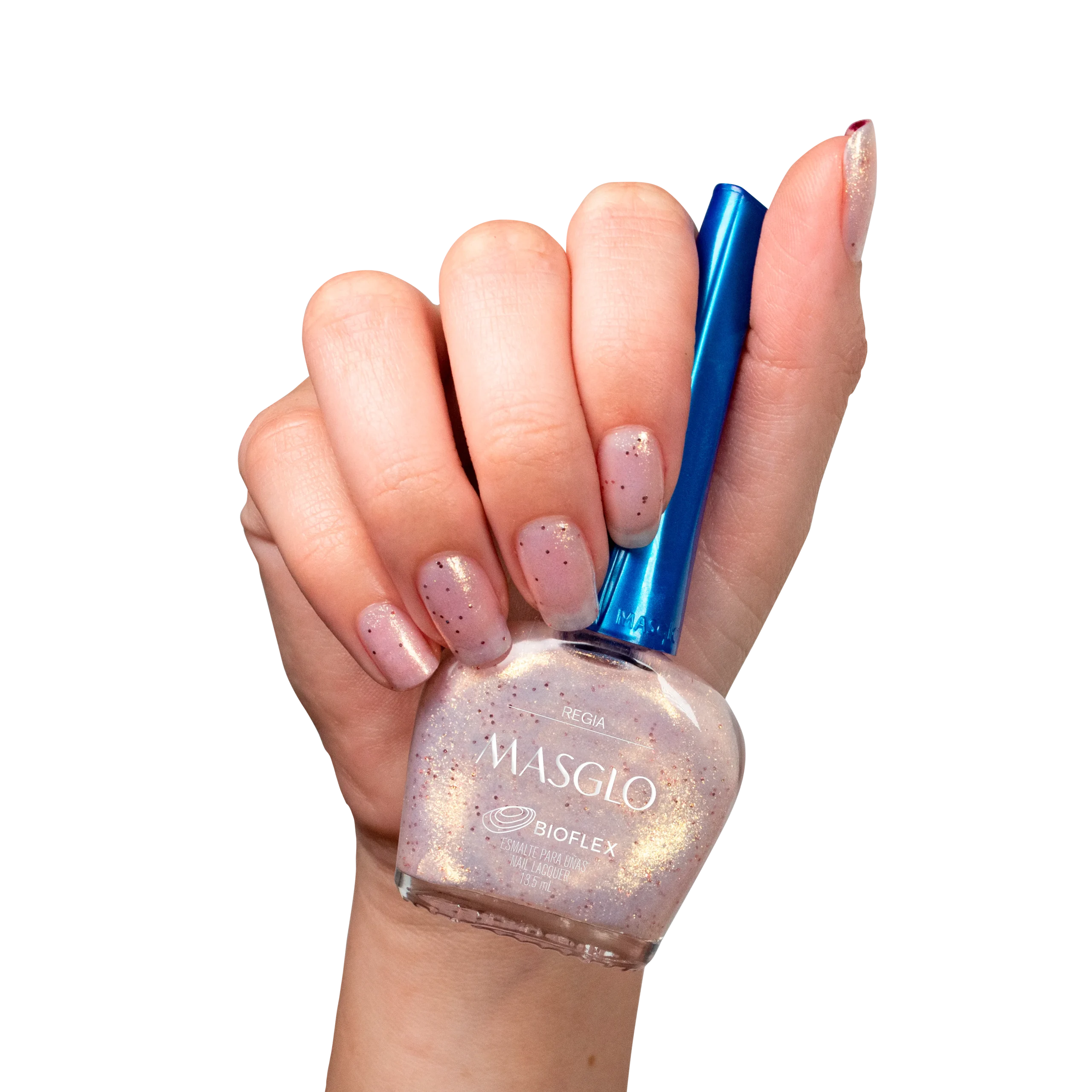 REGIA – ESMALTE TRADICIONAL PERLADO MASGLO 13,5 ML – GAMA ROSADO