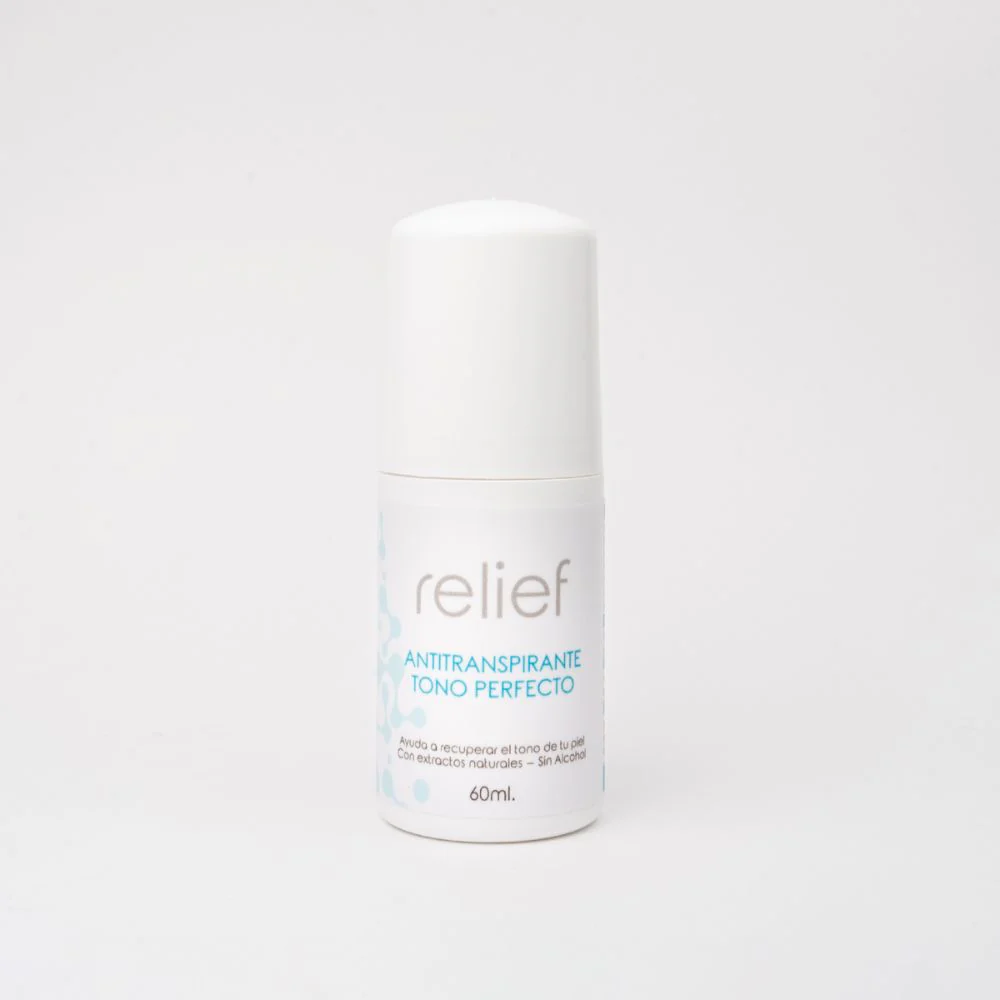 RELIEF DESODORANTE AXILAS TONO PERFECTO: Aclara axilas y elimina mal olor 60ml