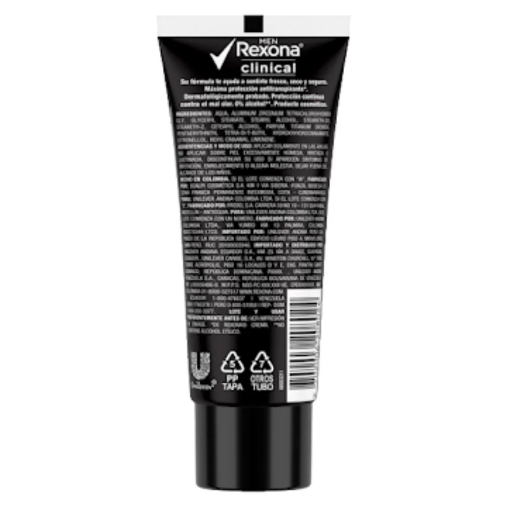 Rexona Desodorante Clinical Hombre 48h Crema X 60g
