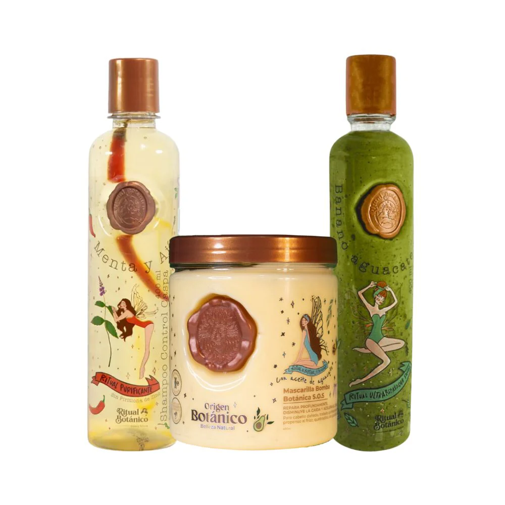 Ritual Botanico Shampoo Aji, Tratamiento Intensivo Plex y Bomba capilar ritual Botanico (3 Pack) - Imagen 2