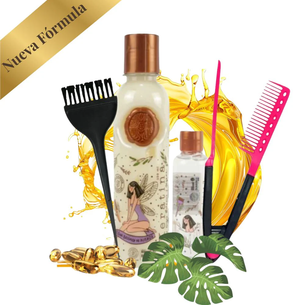 Ritual Botanico Keratina  + Brocha + Peinilla para plancha (3 Pack)