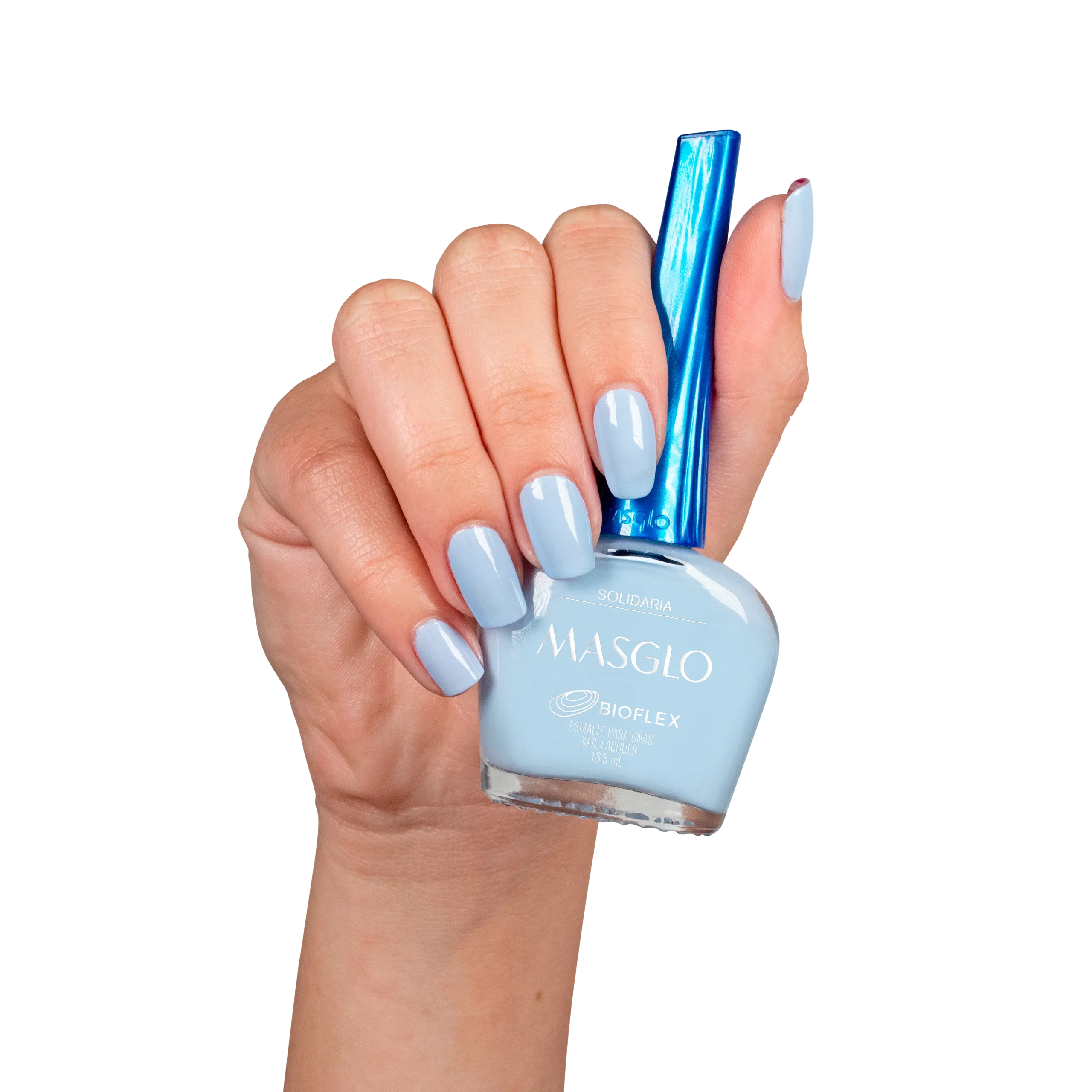 SOLIDARIA – ESMALTE TRADICIONAL CREMOSO MASGLO 13,5 ML – GAMA AZUL