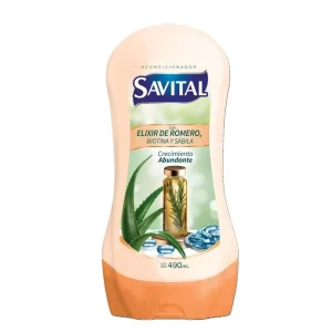 Savital Acondicionador Elixir de Romero, Biotina y Sabila 490ml