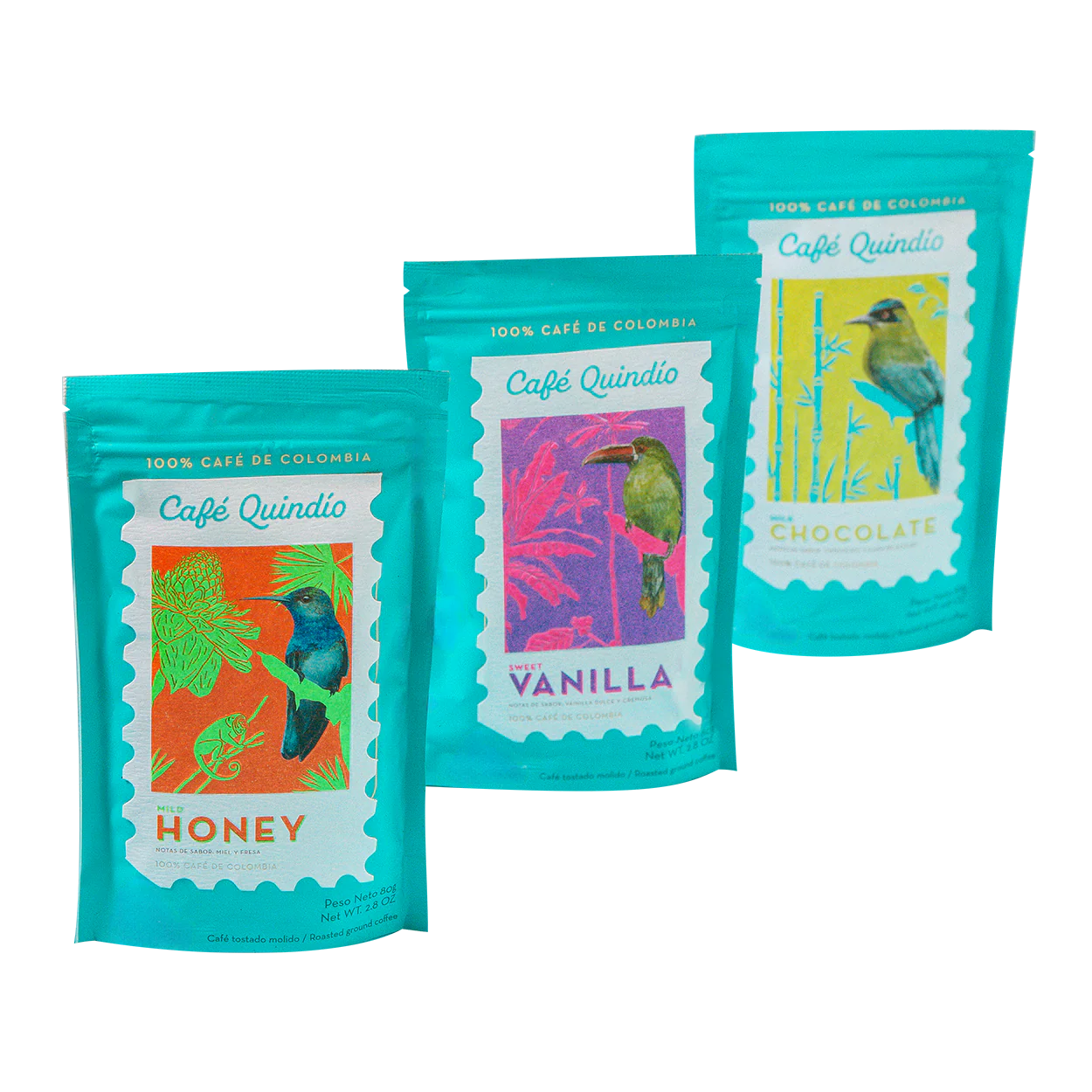 Cafe Quindio Kit Cosechas Especiales x3 Und x80g