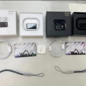 A9PRO2 – AURICULAR BLUETOOTH CON PANTALLA A9 PRO  BLANCO Y NEGRO
