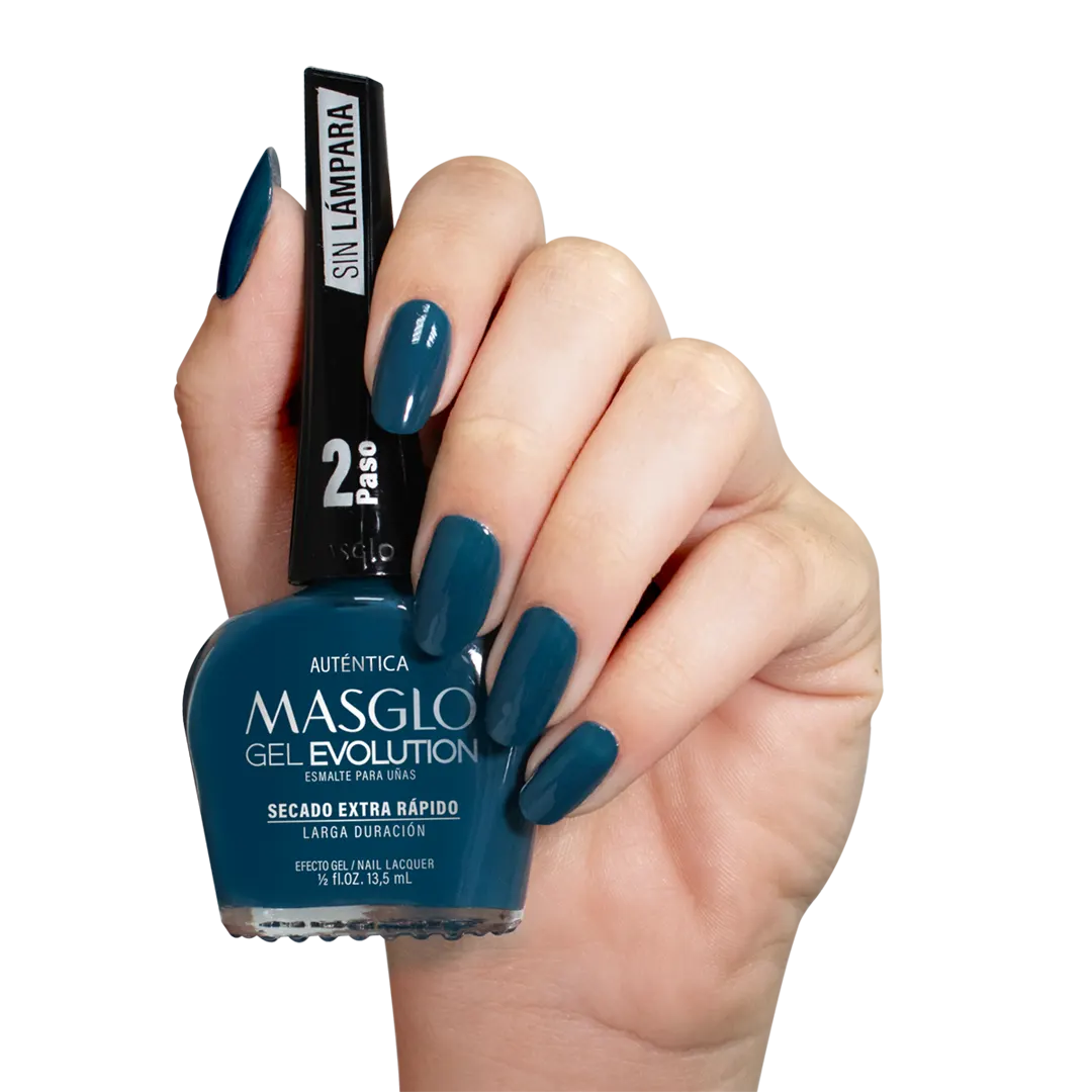 AUTeNTICA – ESMALTE GEL EVOLUTION EFECTO GEL  MASGLO 13,5 ML – GAMA AZUL
