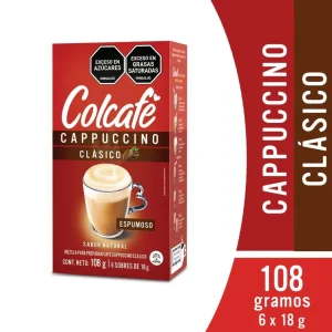 Colcafe Capuccino Clasico Cafe 108gr - 6 unid (1 pack)
