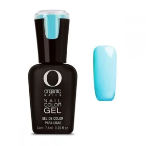 Organic Nails Gel semi-permanente para unas Color Glow Blue 065 x7.5 ml