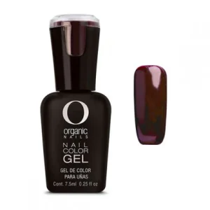 Organic Nails Gel semi-permanente para unas Color Midnight Scarlet 021.  x7.5ml