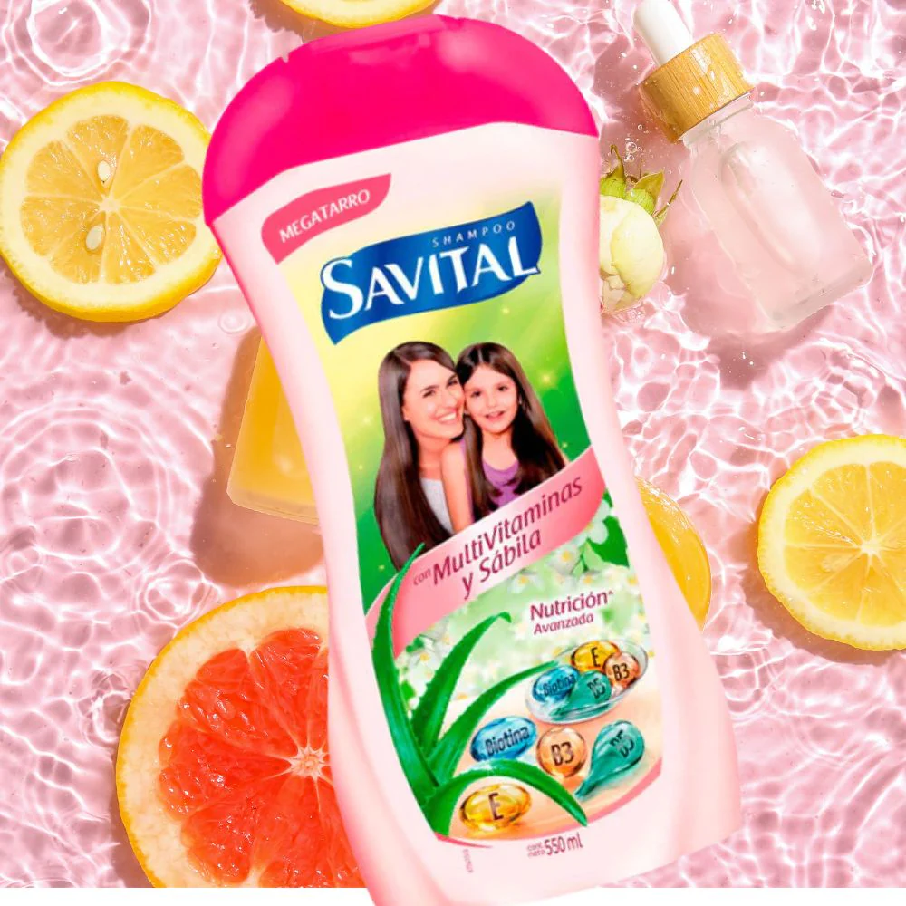 Savital shampoo con multivitaminas 510mL