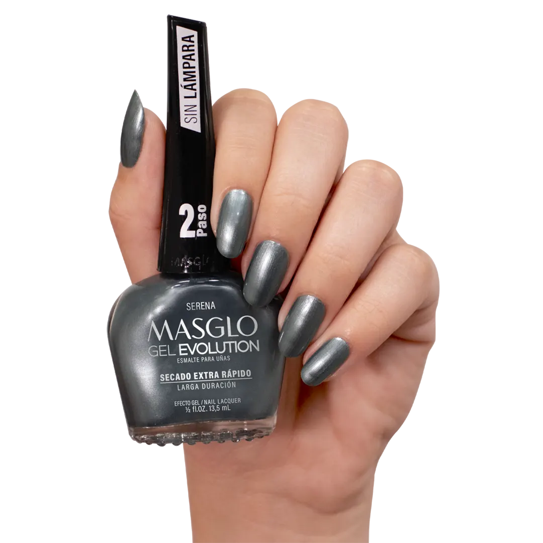 SERENA- ESMALTE GEL EVOLUTION EFECTO GEL  MASGLO 13,5 ML – GAMA VERDE