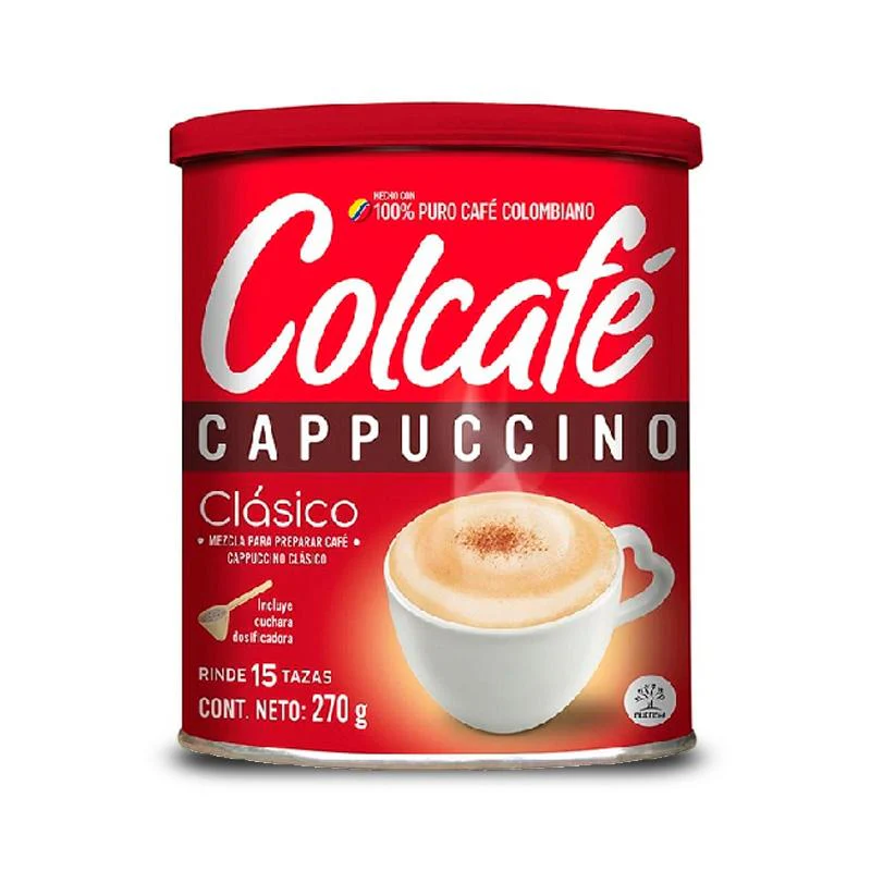 Colcafe Cafe cappuccino sabor natural clasico x270gr